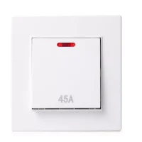 Ultra Thin 45A DP Shower Switch VIP White Switch
