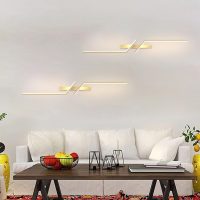 Ultra-Thin Geometric Wall Sconces, Linear Bedside Wall Lights