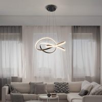 68W Rings Chandelier Ceiling Light for Dining Table |Living Room