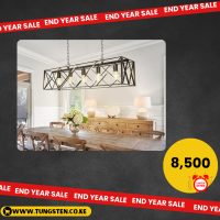 5-Light Industrial Kitchen Island Pendant Light Fixture
