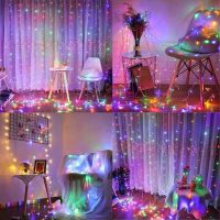 Multi colored Curtain lights