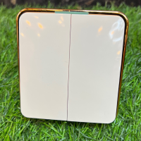 Luxury 2gang 2way Gold  & White Switch