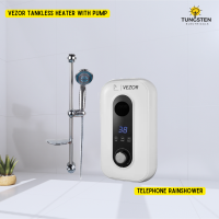 Vezor Tankless Instant Hot Shower Inbuilt Pump
