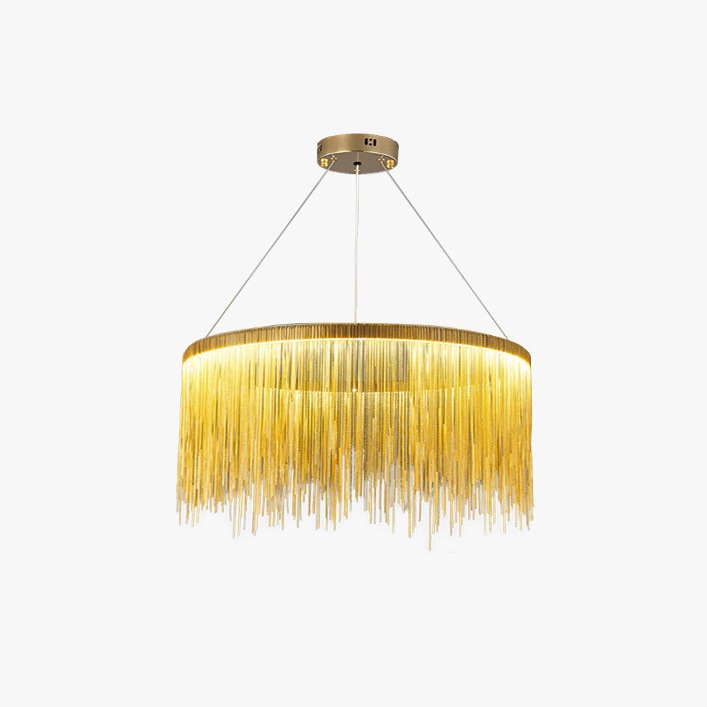 Colon Tassel Chain Art Deco Chandelier LED Light for Living Room, Hallway, Bedroom - Image 3
