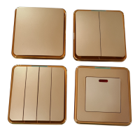 Luxury Gold Switches |Screwless Gold