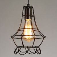 Metal Cage Retro pendant light