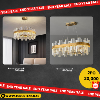 500mm Living Room & 800mm Dining Room Crystal Chandelier Combo