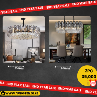 600mm Living Room & 800mm Dining Room Crystal Chandelier Combo