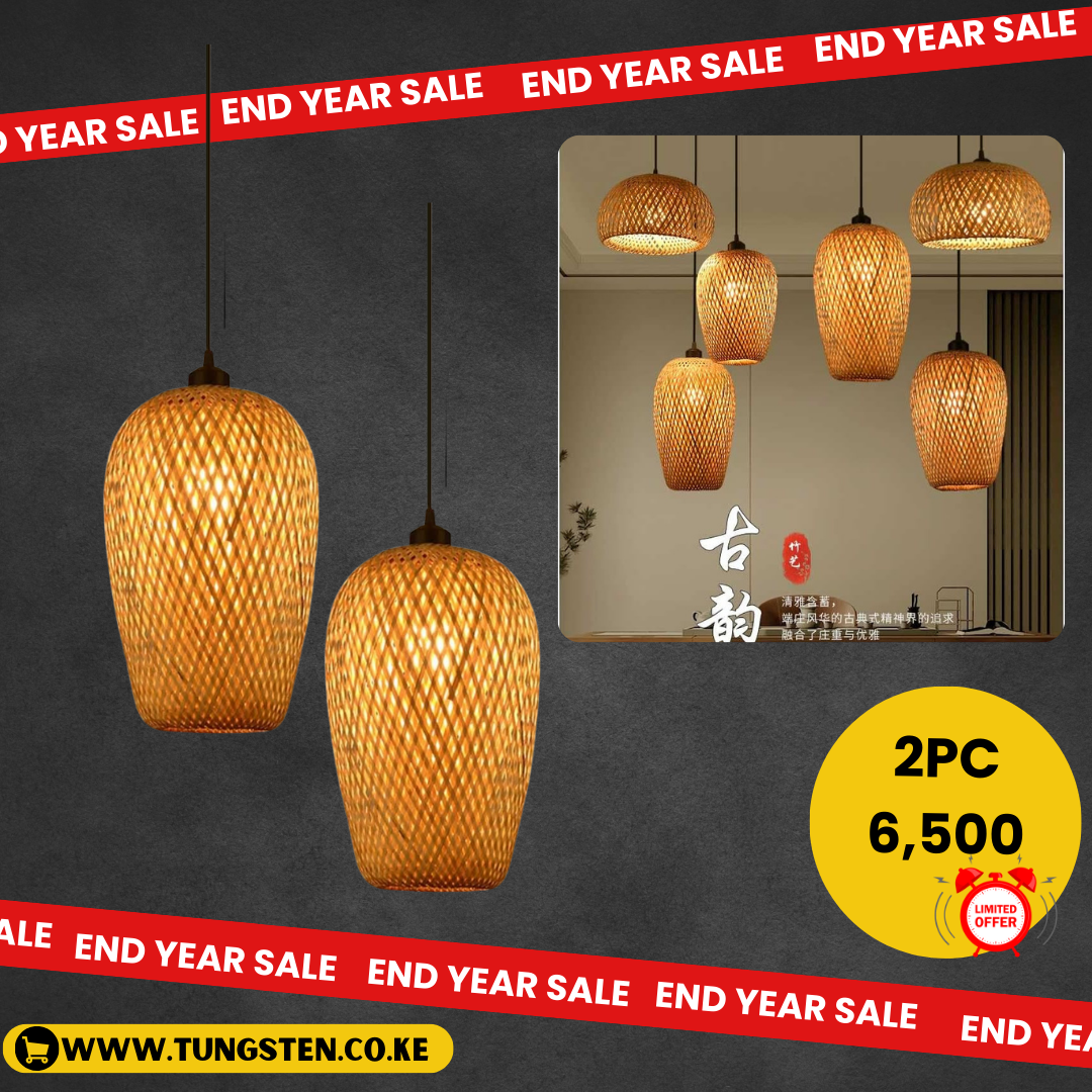 Natural Wicker Hanging Lamp Chinese Restaurant Industrial Chandelier Geometric Bamboo Hollow Pendant Lamp Rustic Ceiling Hanging Light for Kitchen Island Bedroom Dining Room Hallway Sharing