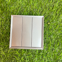 Luxury 3gang 2way Silver  Switch