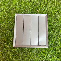 Luxury 4gang 2way Silver  Switch