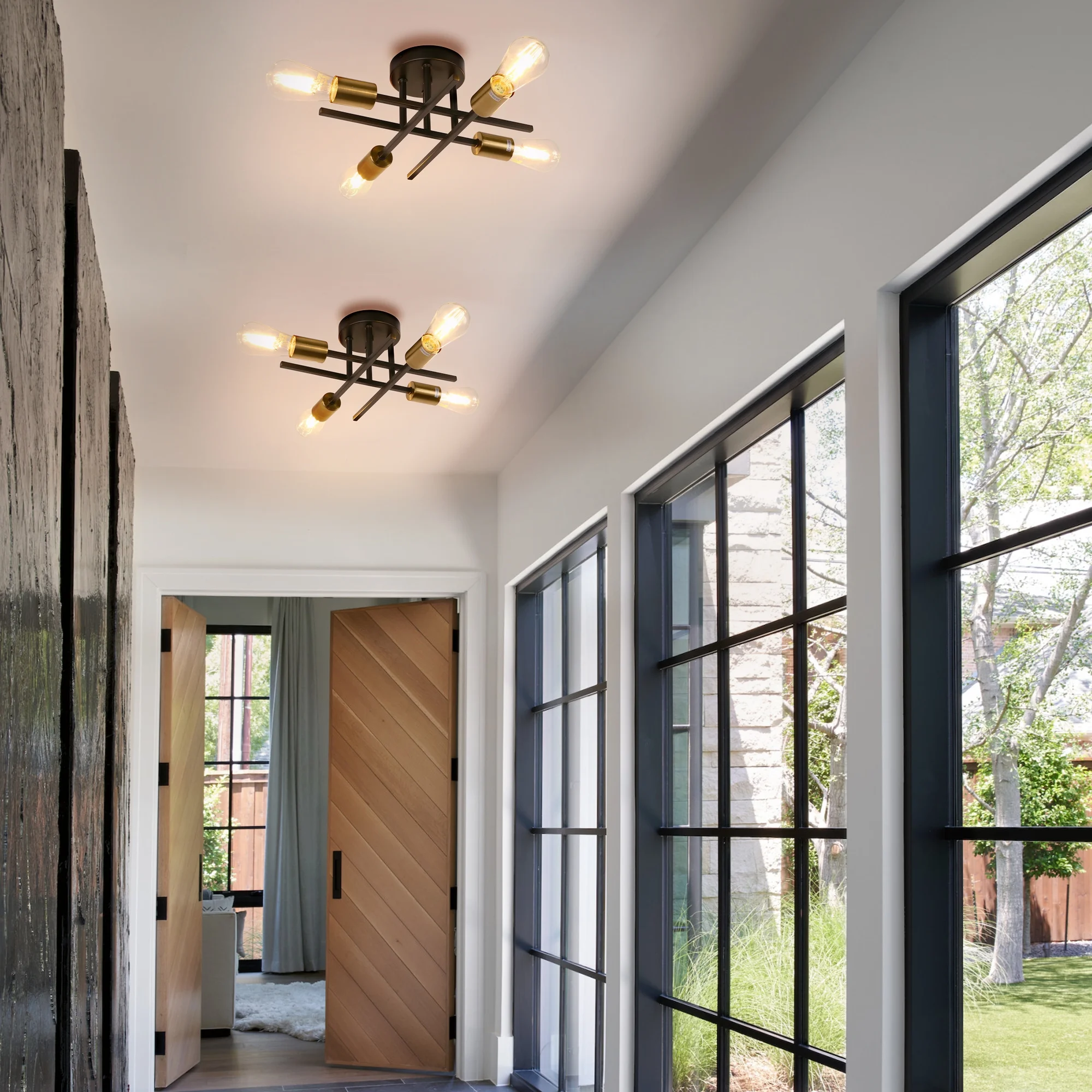 TALCUS Pendant Simple 4 bulb Chandelier light - Image 2
