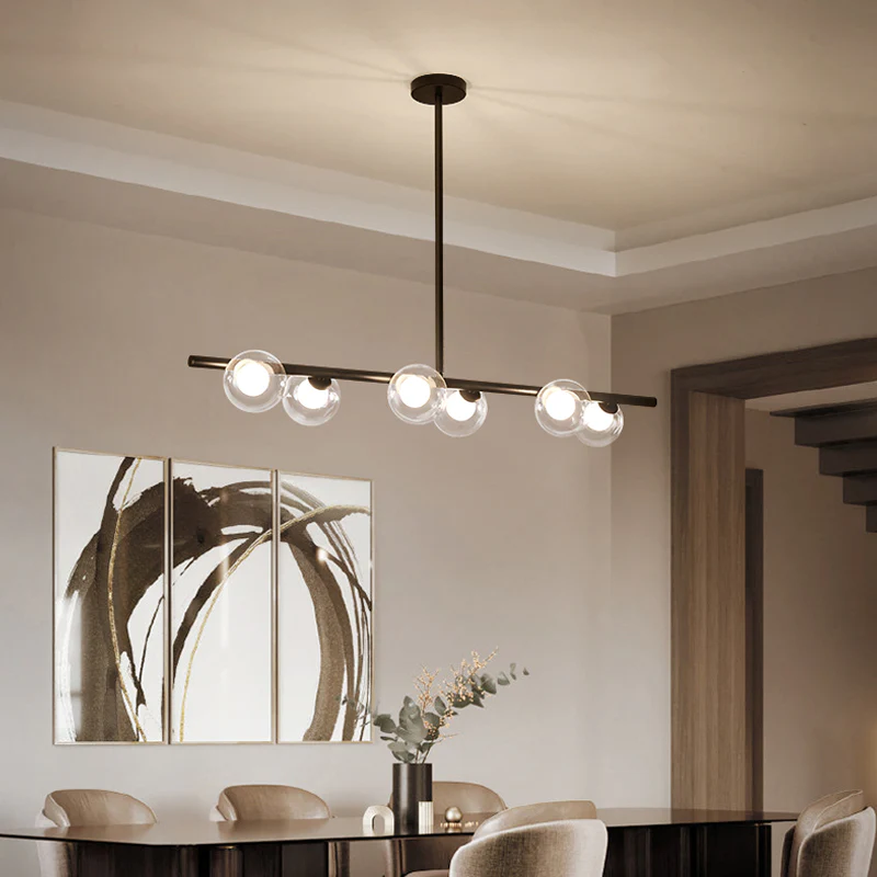 6bulb Glass Island Ceiling Chandelier Light - Image 4