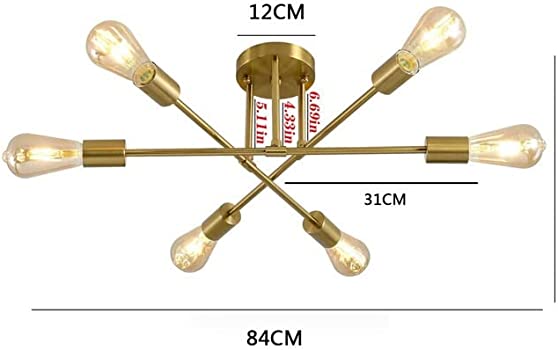 Industrial Golden Chandelier | Modern Chandeliers in Nairobi | Living & Bedroom Light - Image 14