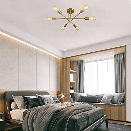 Industrial Golden Chandelier | Modern Chandeliers in Nairobi | Living & Bedroom Light - Image 11