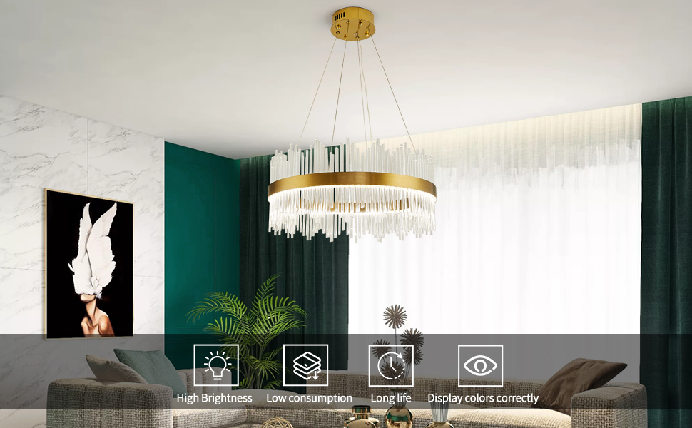 modern crystal chandelier