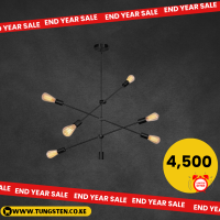Nordic Style Black Sputnik 6bulb  Chandelier Light | End Year Sale