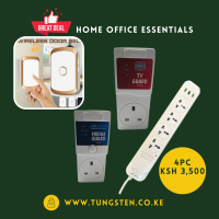 Wireless door bell,4way USB extension socket,Tv & Fridge Guard
