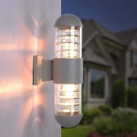 Modern Grey Outdoor Wall Sconce Fixture