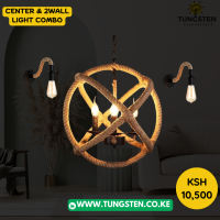 hemp chandelier light