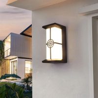 Square Outdoor Black LED Wall Light IP65 Waterproof Wall Lights