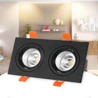 GU10 Twin Recessed LED Spotlight