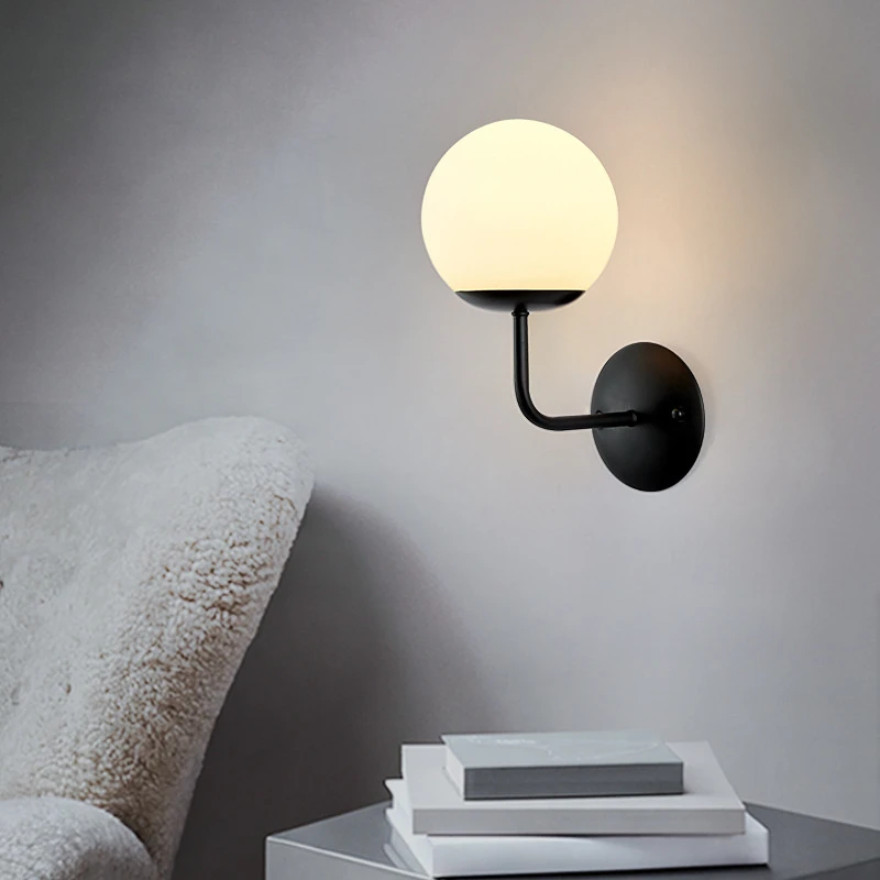 Black Ball Fitting wall light - Image 3