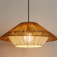 Wicker Hanging Lamp Bamboo Pendant Light