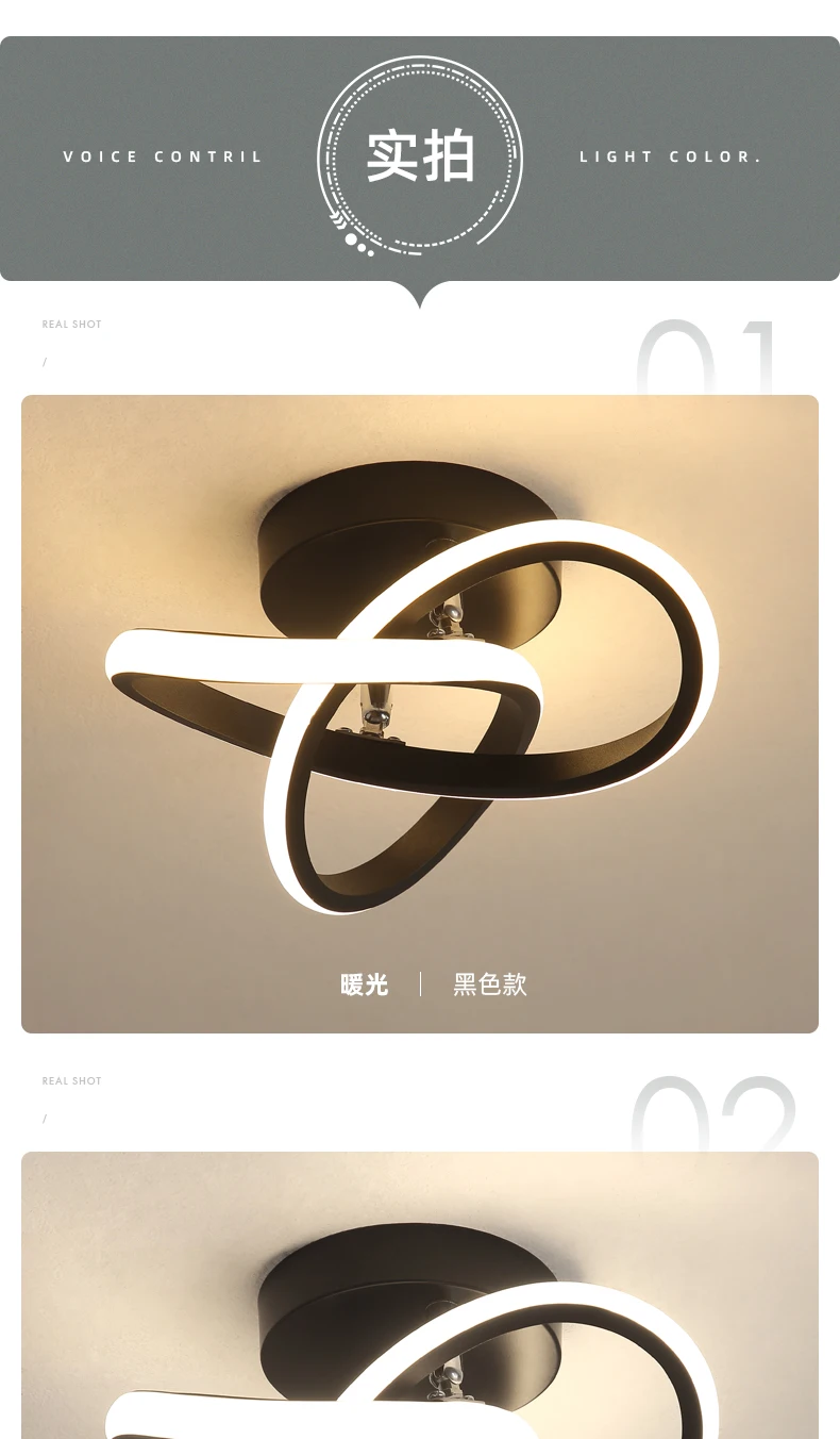 Aisle lights Corridor Lights Round Nordic Minimalist Modern Ceiling Lights Cloakroom Entrance Hall Fixtures Dimmable