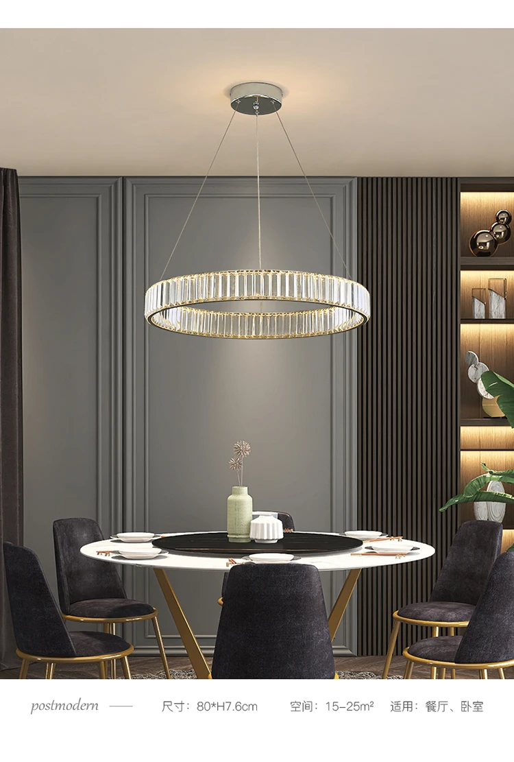 Warm and romantic bedroom living room pendant light design models art hotel showroom hall chandelier