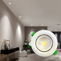 7w Swivel LED Downlighters | Warm White | White Downlighter