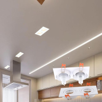 GU10 twin Recessed LED Spotlight twin white