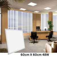 Square 48W LED Recessed Office Panel Light | Industrial Lighting