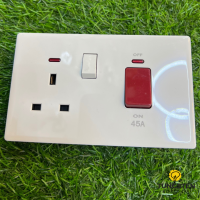 Luxury Screwless White Cooker socket