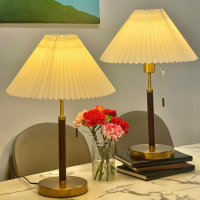WYH Bedside Table Lamp Modern Nightstand Lamp Pull Switch