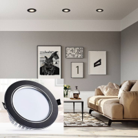 Black COB Recessed Downlighters