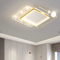 Square Gold LED Creative Starry sky