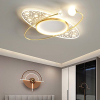 Gold LED Creative Starry Sky Lantern Black Children's Room Ceiling Lamp Light