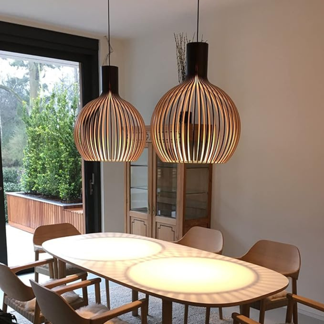 Black Wood Pendant Lighting