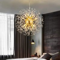 Round Crystal Dandelion Chanderlier