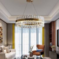 Modern Round Crystal Contracted Droplight Luxury Lamp