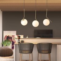 Luxury white ball pendant light chandelier |