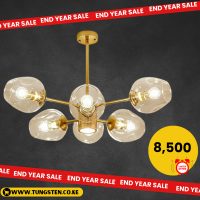 6bulb Simple modern E27 glass chandelier