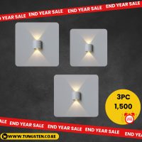 1w*2 white wall light