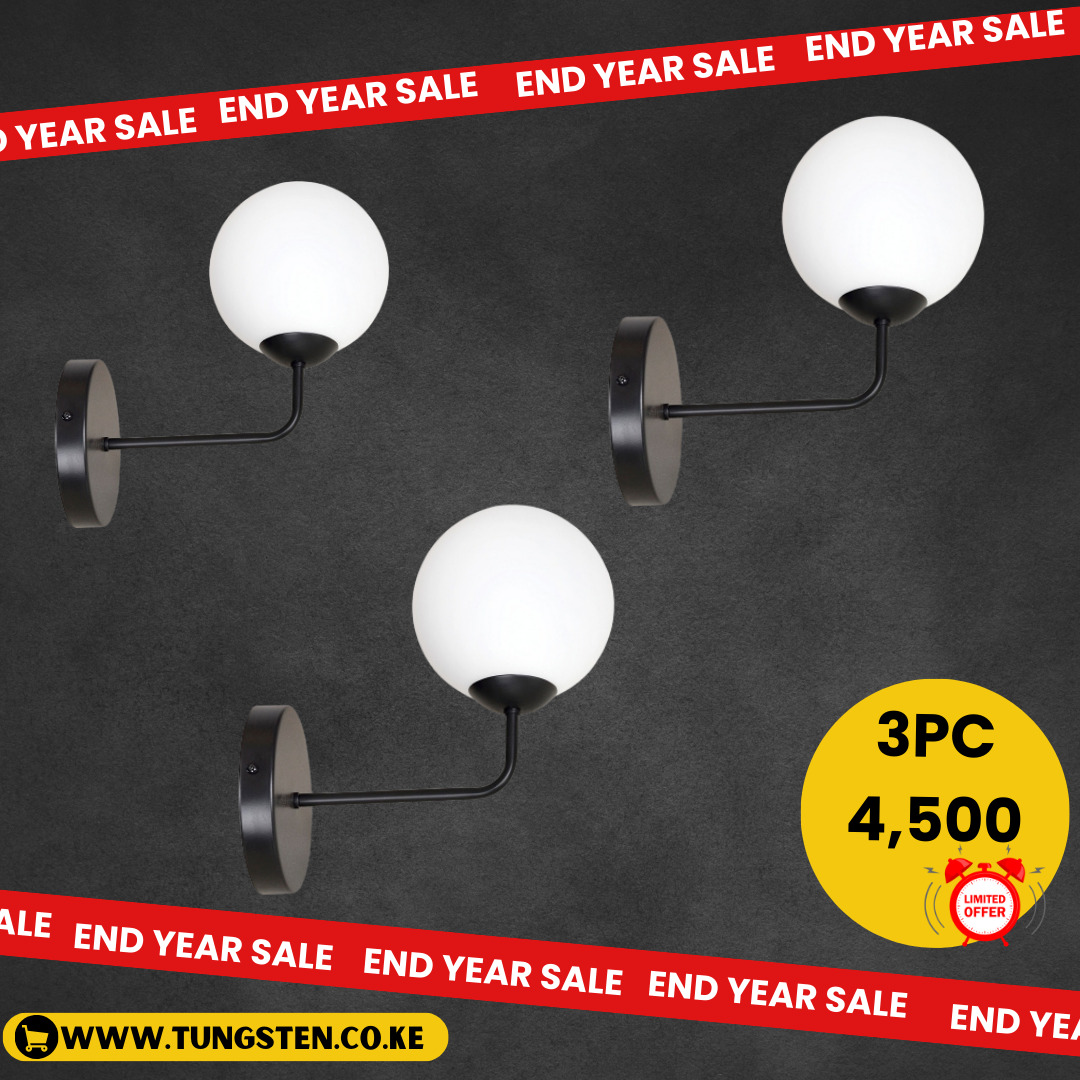 Black Ball Fitting wall light - Image 7