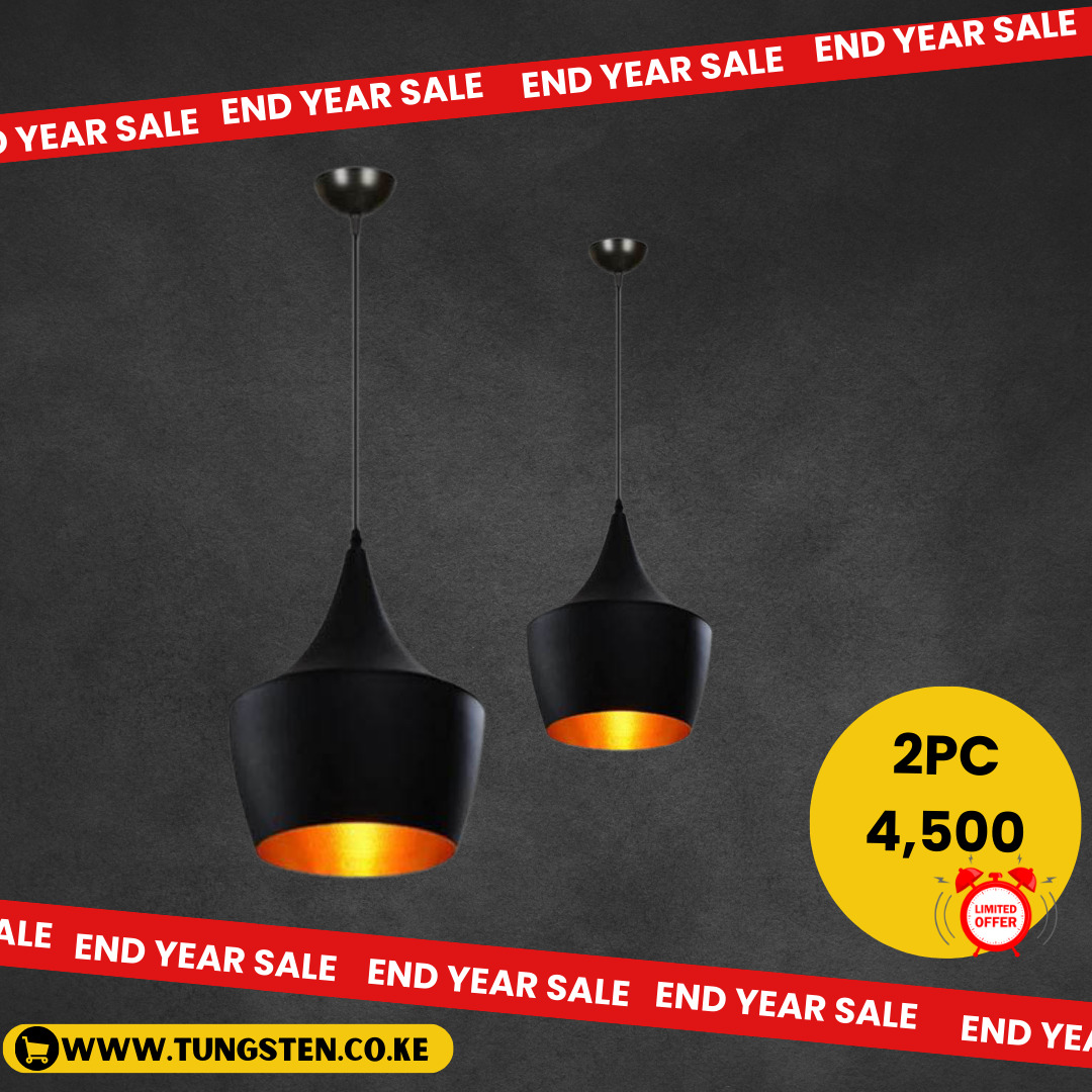 ASHES Ceiling Pendant Light, Industrial V-intage Black Gold Pendant Lamp