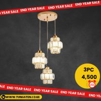 Modern minimalist crystal pendant chandelier light
