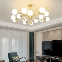 Luxury Glass Ball Chanderlier-15 bulbs 