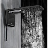 Lorenzetti Acqua storm ultra instant plain black shower| Fresh Water Luxury Shower