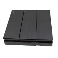 Luxury Two Tone Black 3gang 2way Switch